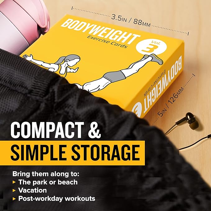 NewMe Fitness Bodyweight Workout Cards 3)