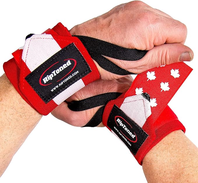 Rip Toned 18” Wrist Wraps - Wrist Straps for Weightlifting - Lift Better, Protect Wrist Pain - Adjustable, Durable, Machine Washable - Wrist Wraps for Weightlifting - USPA Endorsed for Men & Women