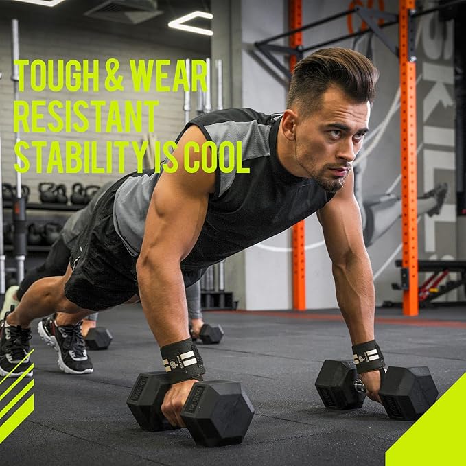 Slim Panda Weightlifting Wrist Wraps- Upgraded Wrist Support with Heavy Duty Thumb Loop for Powerlifting, Bodybuilding, and Weight Lifting Men & Women