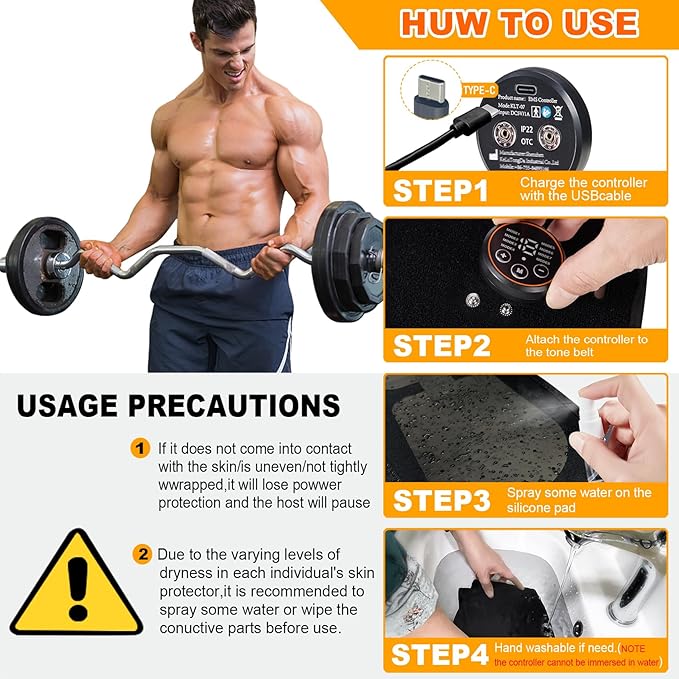 ABS Stimulator Muscle Toner Flex Fitness Belt