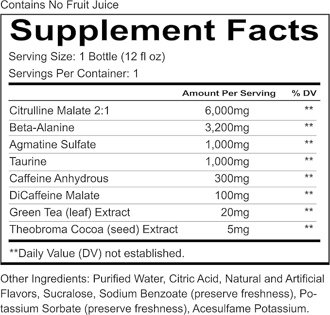 REDCON1 Total War Ready to Drink Pre Workout - Endurance Boosting, Keto Friendly RTD Formula - Amino Acid + Citrulline Malate Pre Workout Drink for Men & Women (Cali Splash, 12 Servings)