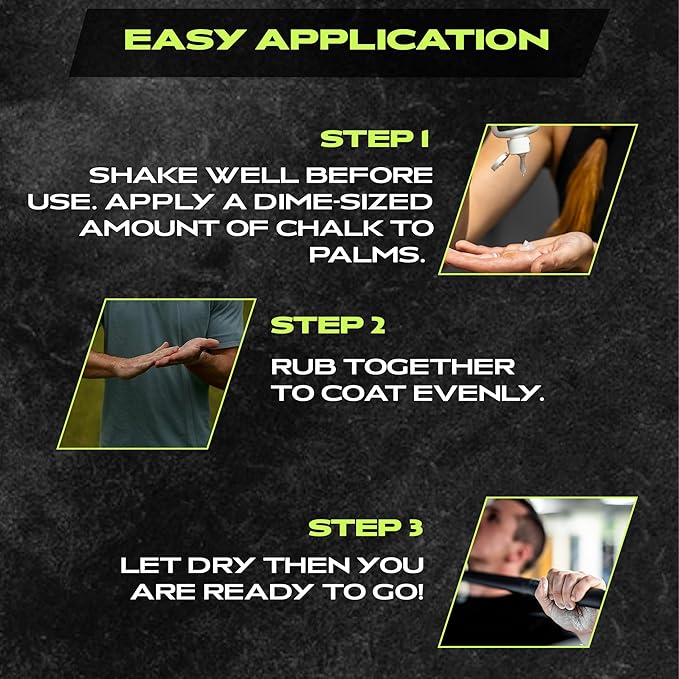Rage Fitness Gym Liquid Chalk, Magnesium Carbonate Athletic Chalk for Excellent Grip, Gym Workout Grip Chalk, Weightlifting, Gymnastics