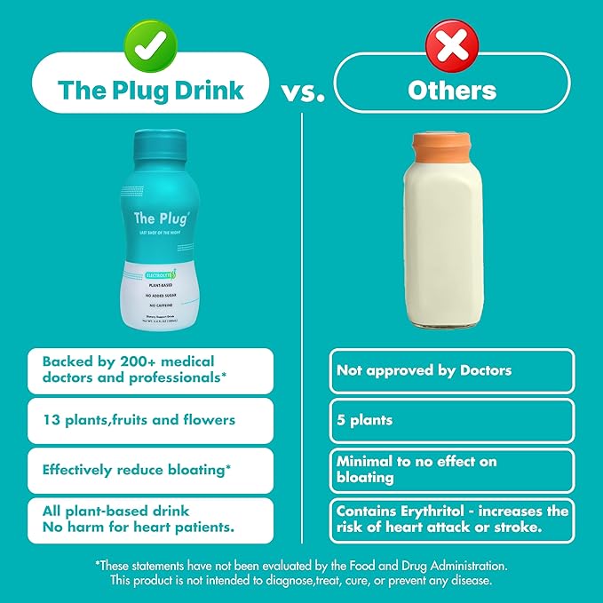The Plug Liver Cleanse Detox & Repair Drink - Electrolyte Drink & Dehydration Relief - Last Shot of The Night - Before Sleep After Heavy Night - Morning Relief Drink - Liver Support (2 Pack)