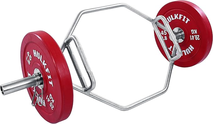 HulkFit 2-Inch Olympic Hex Weight Lifting Trap Bar