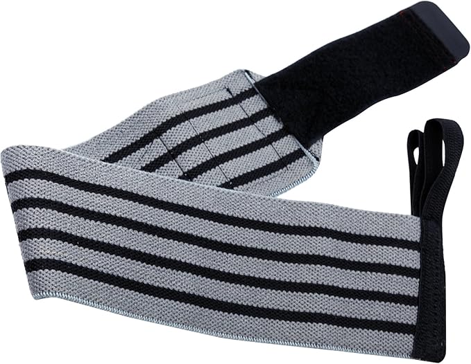 Grip Power Pads Wrist Wraps 2 Wraps for Weight Lifting Wrist Support Cotton Wraps Gym Bandage Straps for Men & Women Premium Quality & PRO Rubber