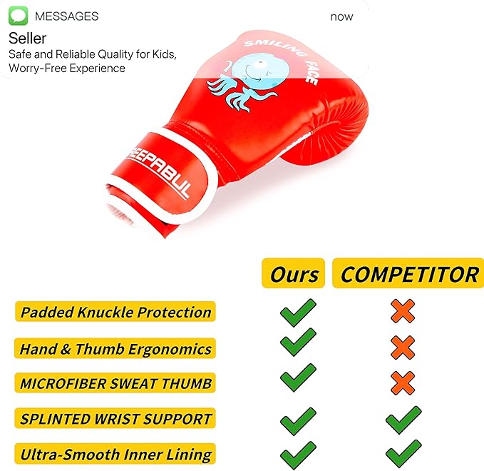 Upgrade Kids Boxing Gloves for 3-8 Year Boys and Girls, Toddler Boxing Gloves for Kids Training, Boxing Gloves Kid Sparring for Punching Bag, Kickboxing, Muay Thai, MMA