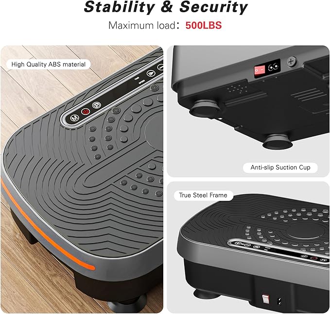 soges Vibration Plate Exercise Machine, Vibrating Exercise Equipment for Whole Body, Vibrate Plate for Home Fitness Workout, Weight Loss, Training