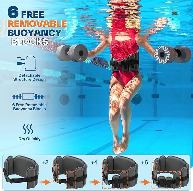 Aqua Belt Water Aerobics Equipment: Sportneer Aqua Float