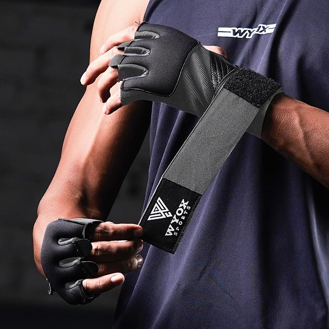WYOX Gel Boxing Hand Wraps Inner Gloves for Men & Women, 80cm Quick Wrist Straps, Padded Knuckle Protection for Muay Thai Kickboxing, Hand Wraps for Boxing & Martial Arts