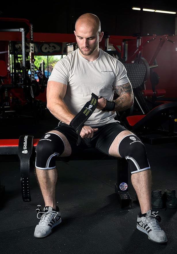 Gymreapers Weightlifting Wrist Wraps (IPF Approved) 18" Professional Quality Wrist Support with Heavy Duty Thumb Loop - Best Wrap for Powerlifting Competition, Strength Training, Bodybuilding