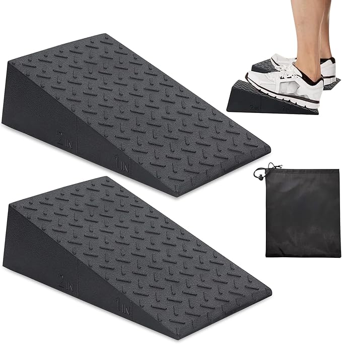 Squat Wedge,2 PCS Slant Board for Squats Height