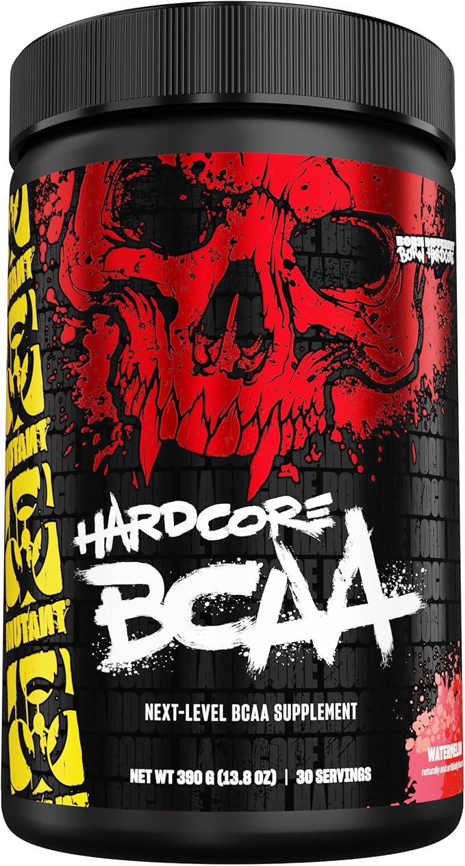 Mutant Hardcore BCAA - Pre, Intra or Post Workout – BCAA Next Level branched-Chain Amino Acids Supplement – Hydration + Recovery - 30 Serving - Watermelon