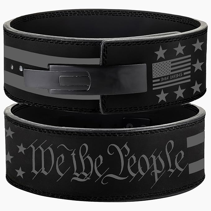 Weight Lifting Belt - Lever Gym Belt for Weightlifting 10mm Leather 4 Inches