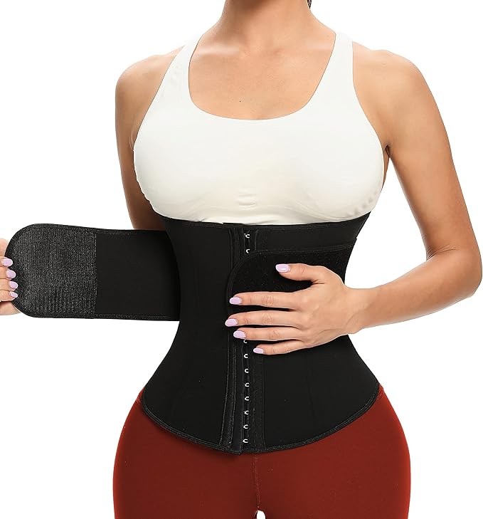 Neoprene Waist Trainer for Women, Corset Sauna Sweat Workout Waist Trimmer Belt