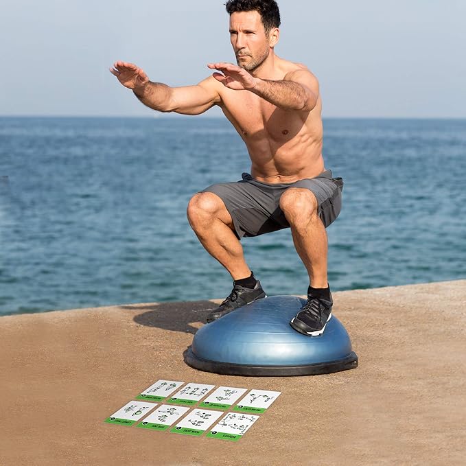 NewMe Fitness Half Balance Ball Workout Cards