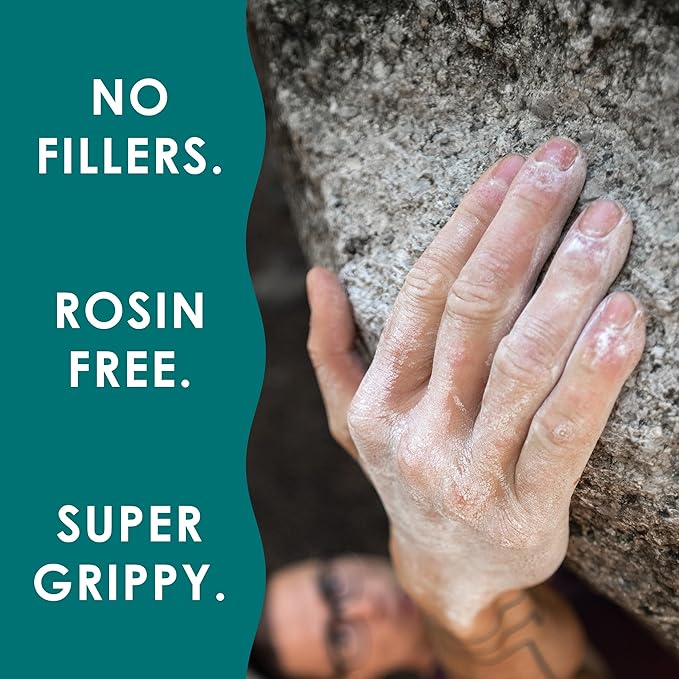 Seawater-Sourced Climbing Chalk - Loose Chalk for Rock Climbing, Bouldering, Weight Lifting, & Gymnastics