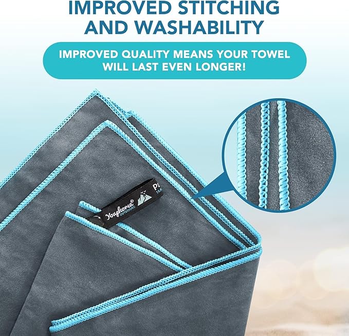 Youphoria Microfiber Travel Towel Fast Drying Lightweight -