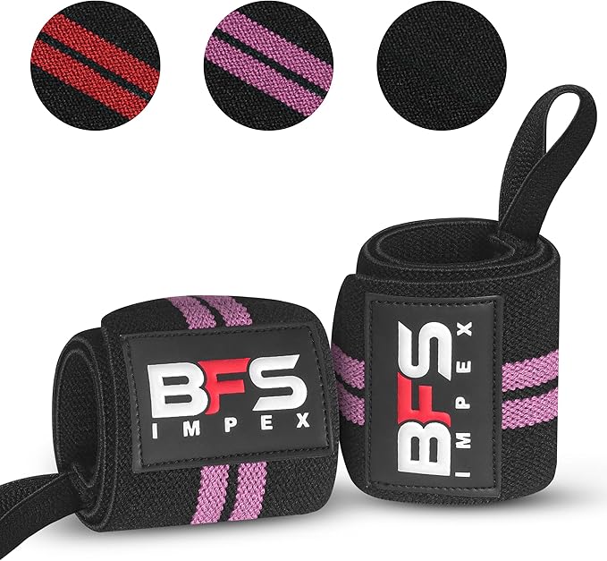 Wrist Wraps for Weightlifting,18” Premium Quality Wrist Straps for Weightlifting,Weight Lifting Wrist Wraps with Thumb Loop for Curls Dips,Powerlifting Weight Training Men Women