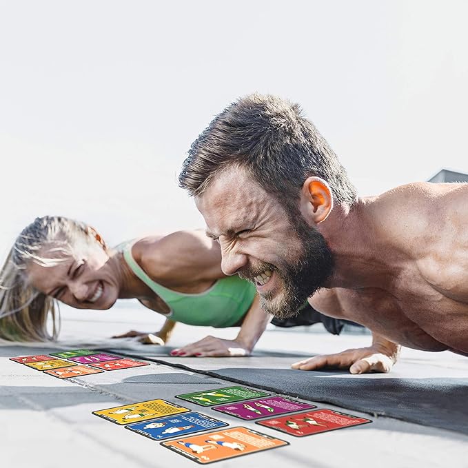 Bodyweight Exercise Cards: Workout Playing Card Game. Designed