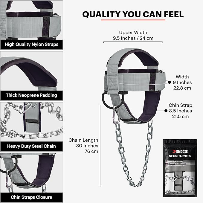 DMoose Fitness Neck Harness 30" Heavy