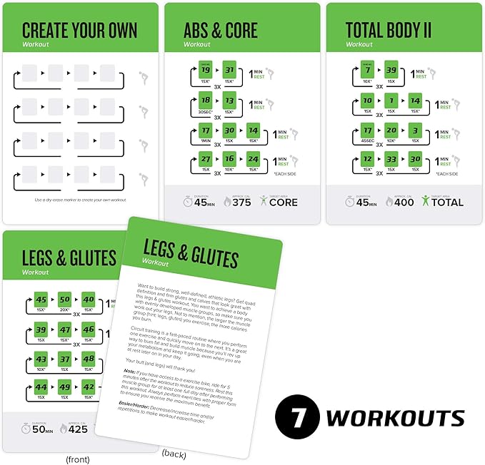 NewMe Fitness Half Balance Ball Workout Cards