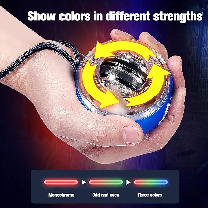 Wrist Trainer Ball Auto-Start Wrist Strengthener Gyroscopic Forearm