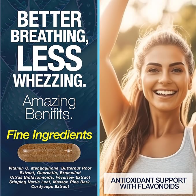Lung Cleanse Detox, 60 Day Cleanse - Supports Lung Health Within Bronchial & Respiratory Systems - Quit & Stop Smoking Aids - Herbal Detox for Lungs