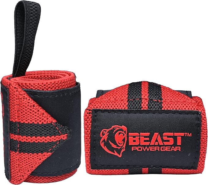 Wrist Wraps for Weightlifting 18” Premium Quality Wrist Support for Bodybuilding Heavy Duty Thumb Loop Powerlifting, Strength Training for Men and Women