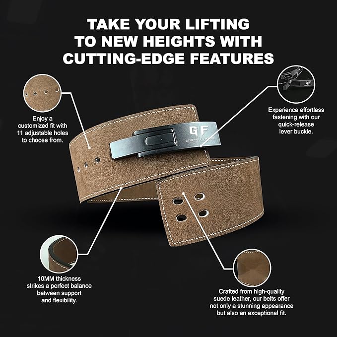 Weightlifting Lever Buckle Belt - Lifting Belt