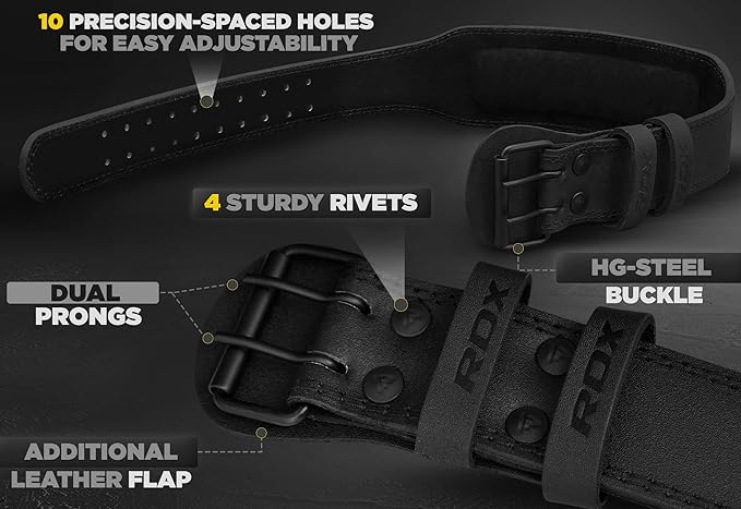 RDX Weight Lifting Belt Gym Fitness 4” 6” 6” Padded 10 Adjustable