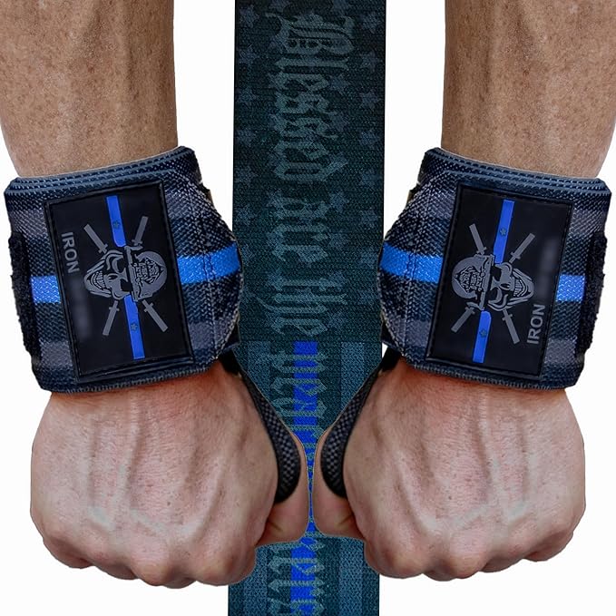 Iron Infidel Wrist Wraps for Weightlifting - 18" and 24" Heavy Duty Support for Working Out, Gym Accessories for Men - Use for Lifting, Crossfit, Fitness, Exercise, Bench Press, Powerlifting
