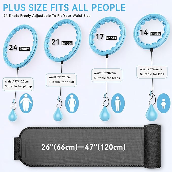 Weighted Hula Hoop for Adults Weight Loss