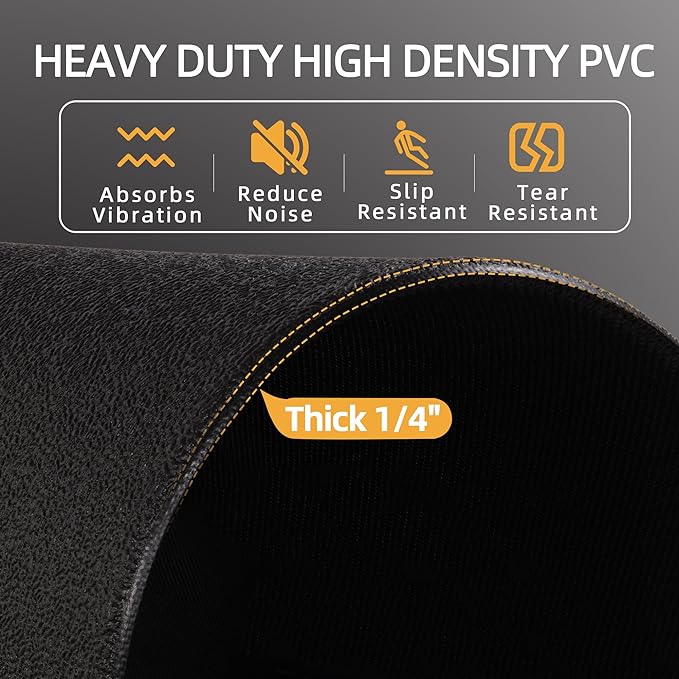 Signature Fitness High Density Home Gym Treadmill Exercise 1/4" Thick,