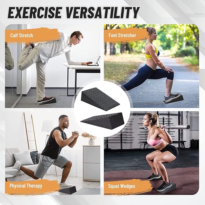 Squat Wedge,2 PCS Slant Board for Squats Height