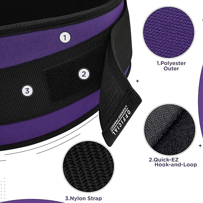 RDX Women Weight Lifting Belt 6.5” Curved Padded