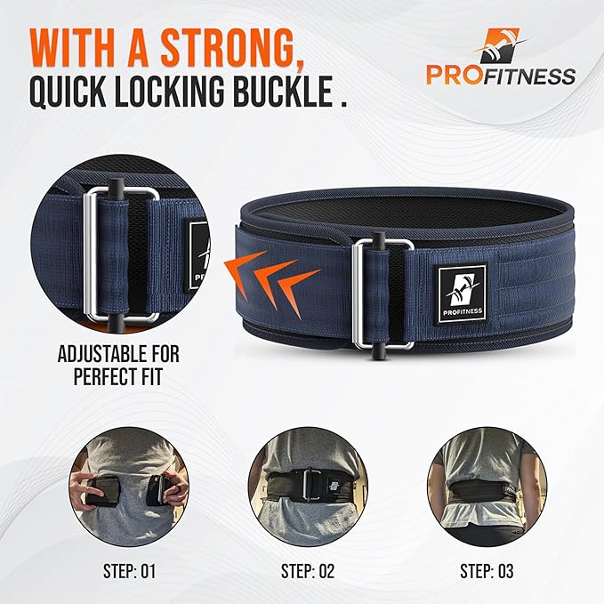 Weightlifting Belt for Men & Women - 4''