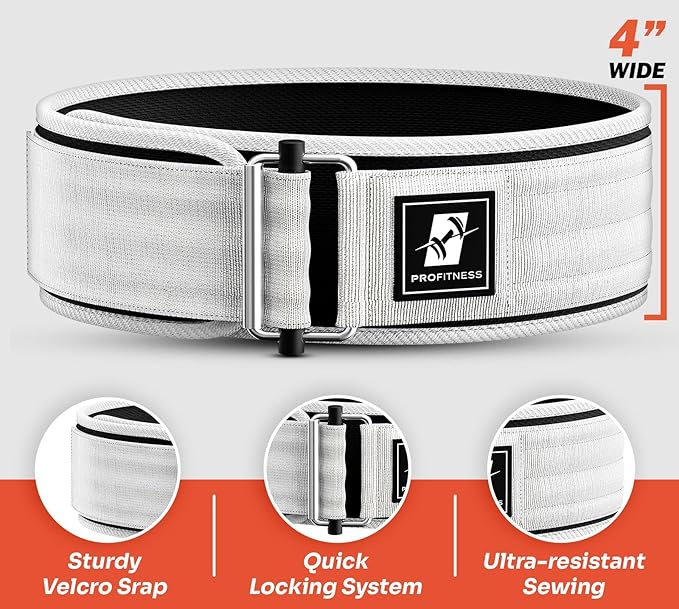 Weightlifting Belt for Men & Women - 4''