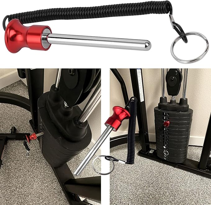 Weight Stack Pin,Magnetic Weight Pin,Diameter 4 Inch Solid Aluminum Alloy Universal Gym Pin Weight Machine Pin for Home Gym Exercise Machine Accessories(2pcs)