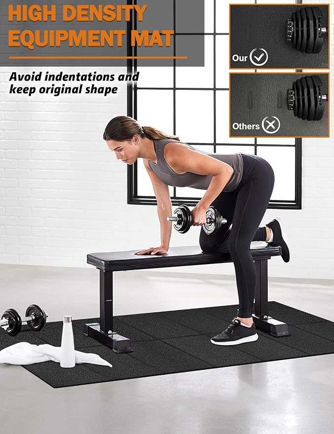 Exercise Equipment Mat 24"x68"/ 30"x60"/ 36"x78"/ 36"x96" Treadmill