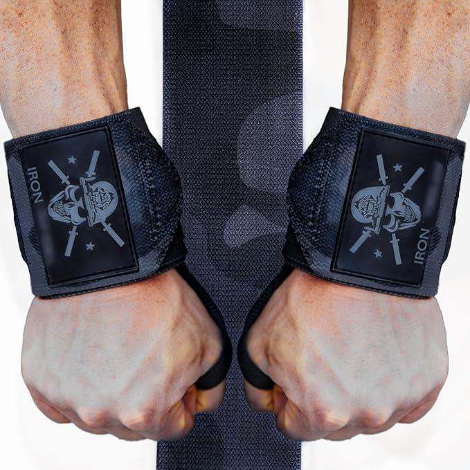 Iron Infidel Wrist Wraps for Weightlifting - 18" and 24" Heavy Duty Support for Working Out, Gym Accessories for Men - Use for Lifting, Crossfit, Fitness, Exercise, Bench Press, Powerlifting