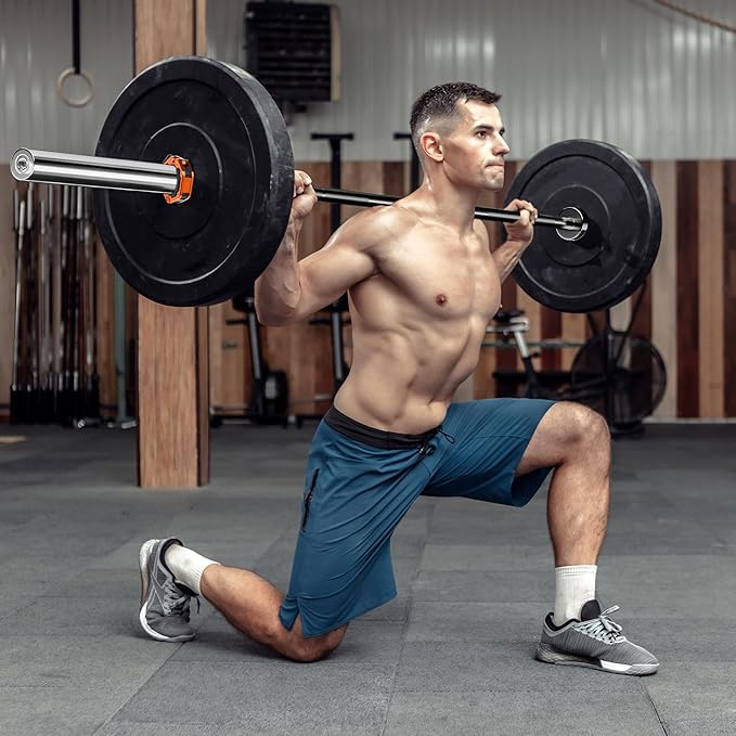 Olympic Barbell Weight Bar for Weightlifting 7ft/6ft/5ft for 500lbs/400lbs/330lbs Weight