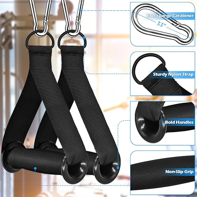 Fitness Cable Pulley System, Gym LAT and Lift Pulldown Machine Attachments, LAT Pull Down Bar Home Workouts Equipments for Biceps Triceps Shoulder Arm Curl Forearm Muscle Strength Exercise
