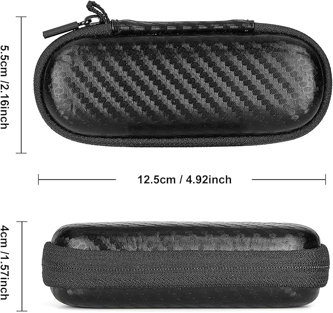 Glamgen Kardiamobile Ekg Monitor Case, Case for Kardiamobile EKG Heart Monitor, Hard Travel Box for Alivecor Kardia Mobile 6L, Pill Box and Carabiner Clip Included