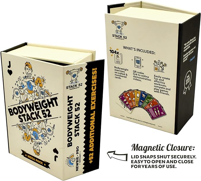 Bodyweight Exercise Cards: Workout Playing Card Game. Designed
