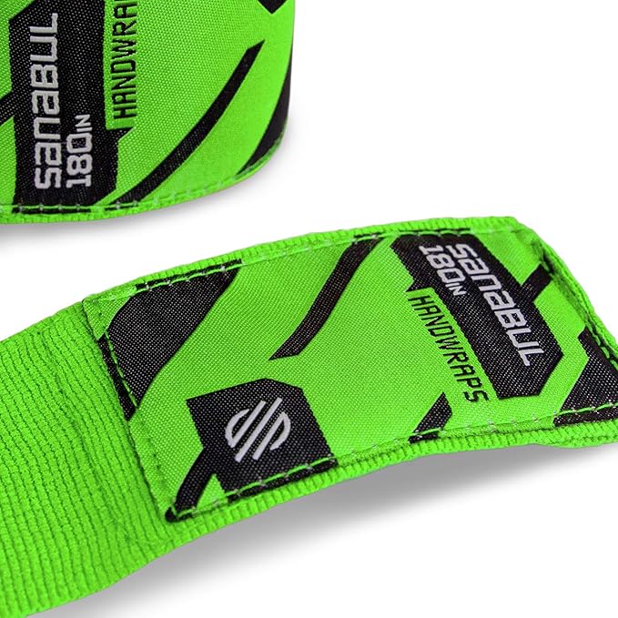 Sanabul Elastic 180 inch Boxing Hand Wraps for Boxing Gloves Muay Thai Kickboxing MMA Wraps for Men & Women