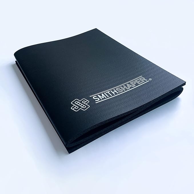Squat Mat - 30.75" Length - Knee & Leg Muscle Targeting - Folds to 0.90" Thick - Ab Rollouts & Knee Pushups Pad - NBR Black
