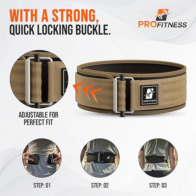 Weightlifting Belt for Men & Women - 4''