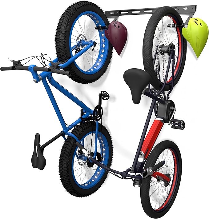 Koova Wall Mount Bike Rack | Steel Bike Mount | Adjustable Hangers | Easy Mount | USA Made