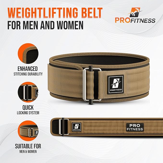 Weightlifting Belt for Men & Women - 4''