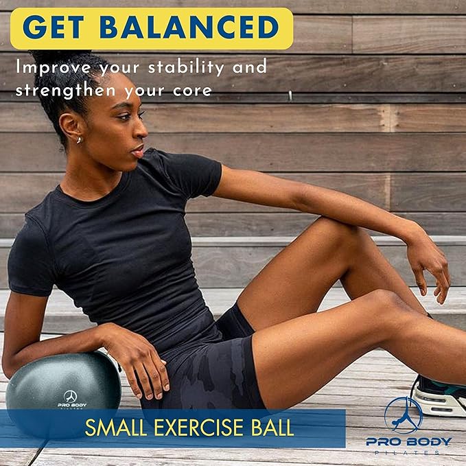 ProBody Pilates Ball Small Yoga Ball 9 Inch